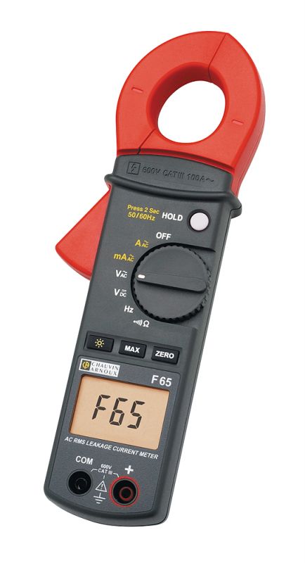 Kliešťový multimeter na meranie unikajúcich a  zvodových prúdov F 65