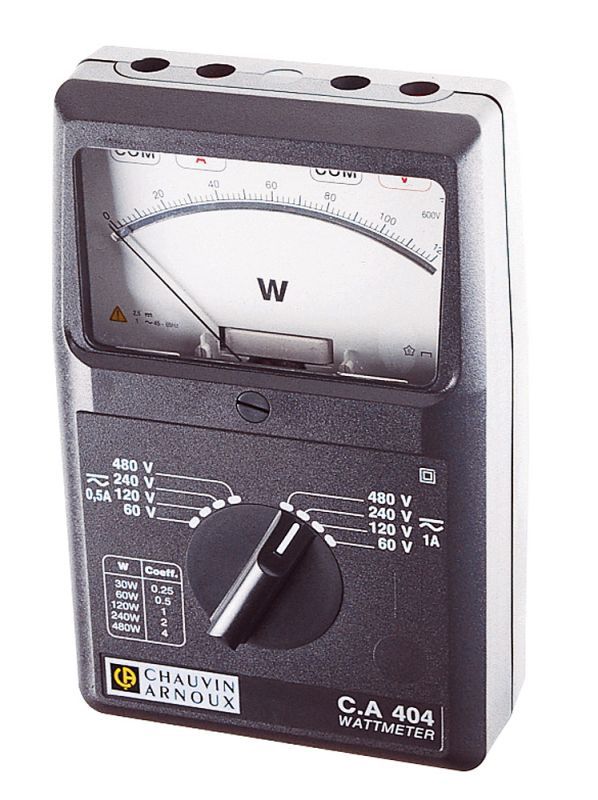 Analogový jednofázový wattmetr C.A 404