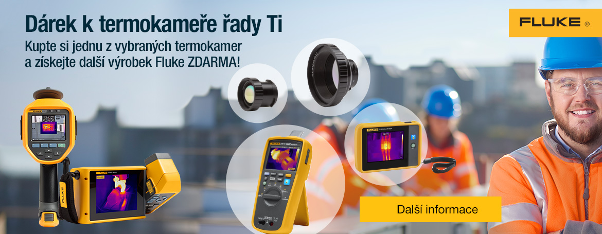 Od 1. 9. do 15. 12. 2023 si kúpte termokameru Fluke a získajte výrobok Fluke zadarmo