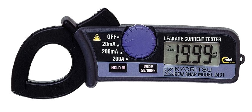 Kliešťový ampérmeter na meranie unikajúcich prúdov KEW 2431
