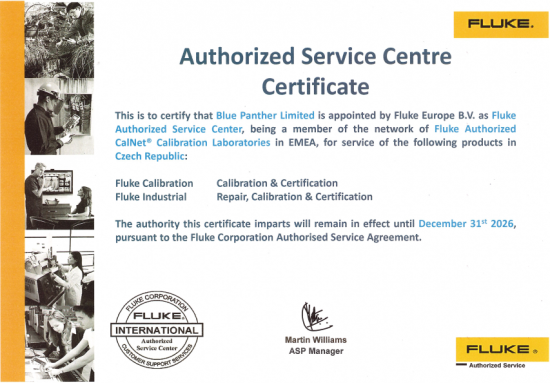 FASC Certificate Blue Panther 2026