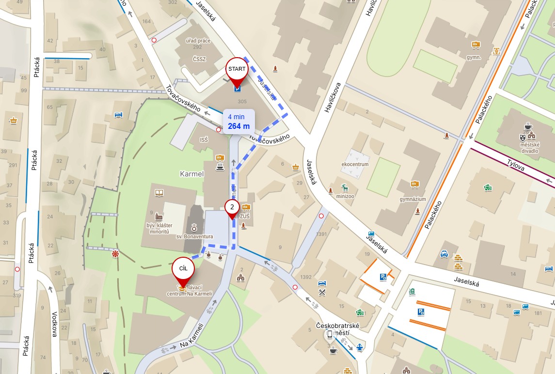 Parking map ML Boleslav